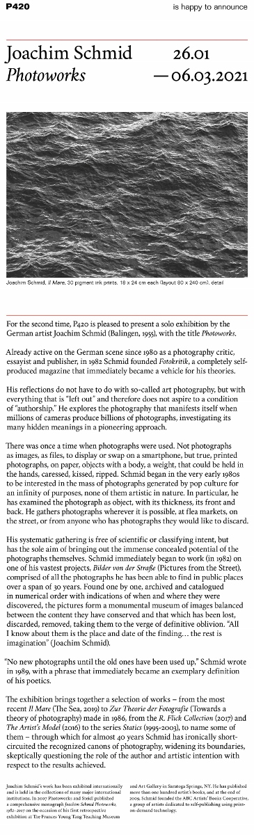 Joachim Schmid – Photoworks